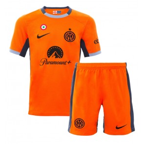 Inter Milan Tredje trøje Børn 2023-24 Kort ærmer (+ korte bukser)